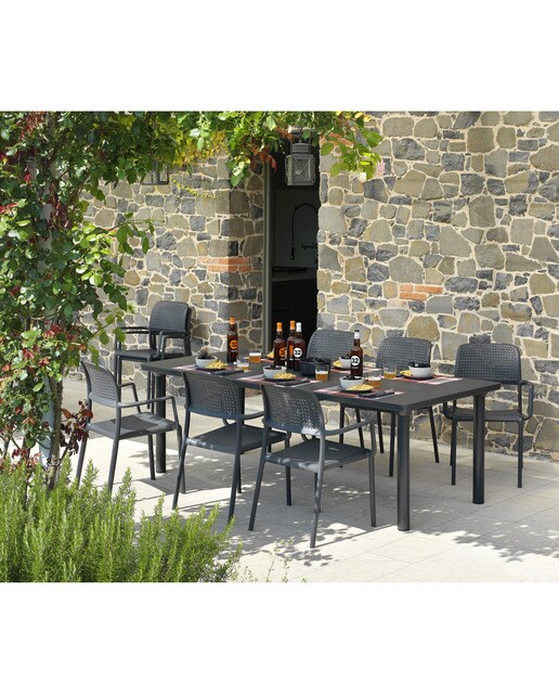 Mesa extensible de jardín Libeccio Nardi - Antracita Antracita-4