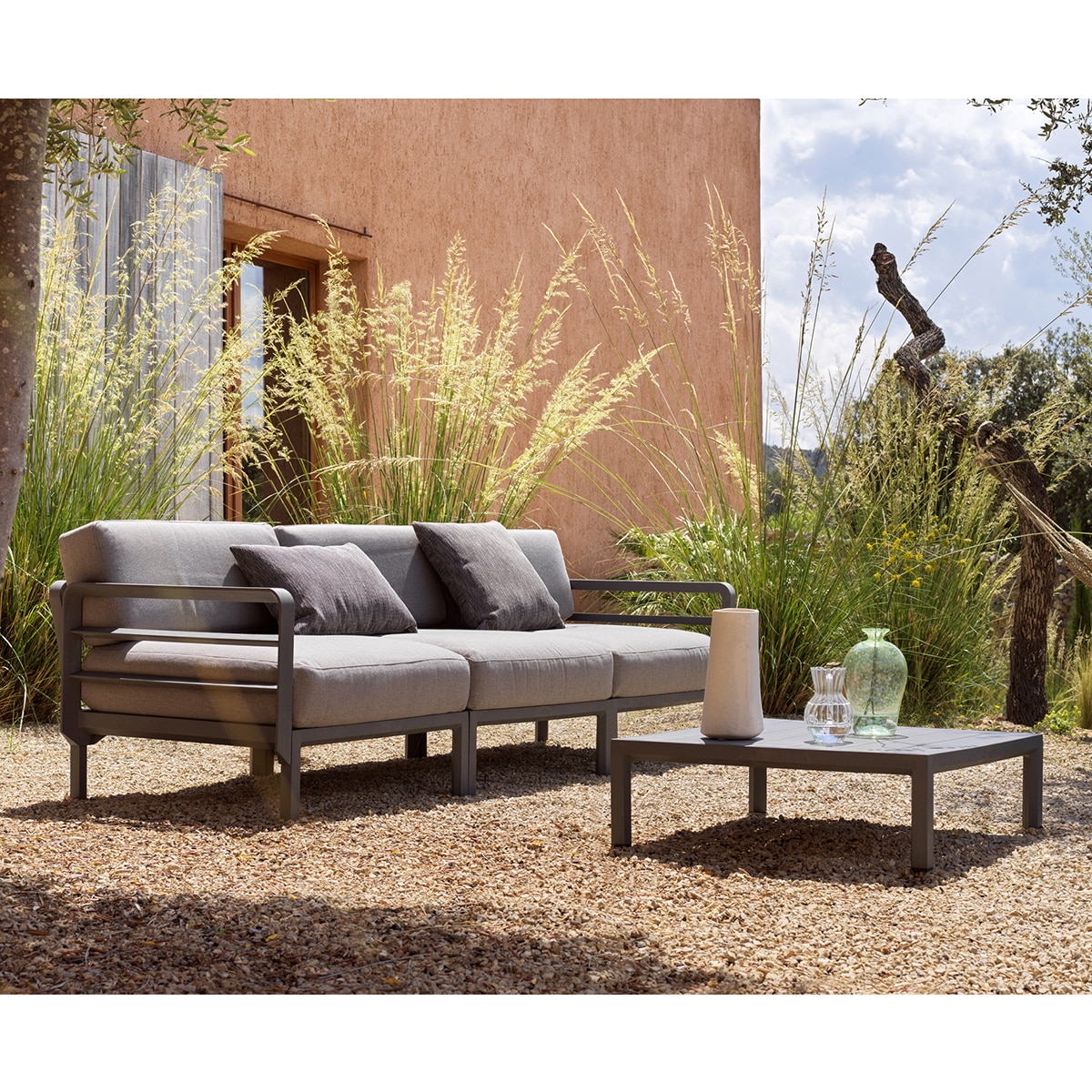 Mesa de Centro de Jardim de Polipropileno Maximo Basalto-4