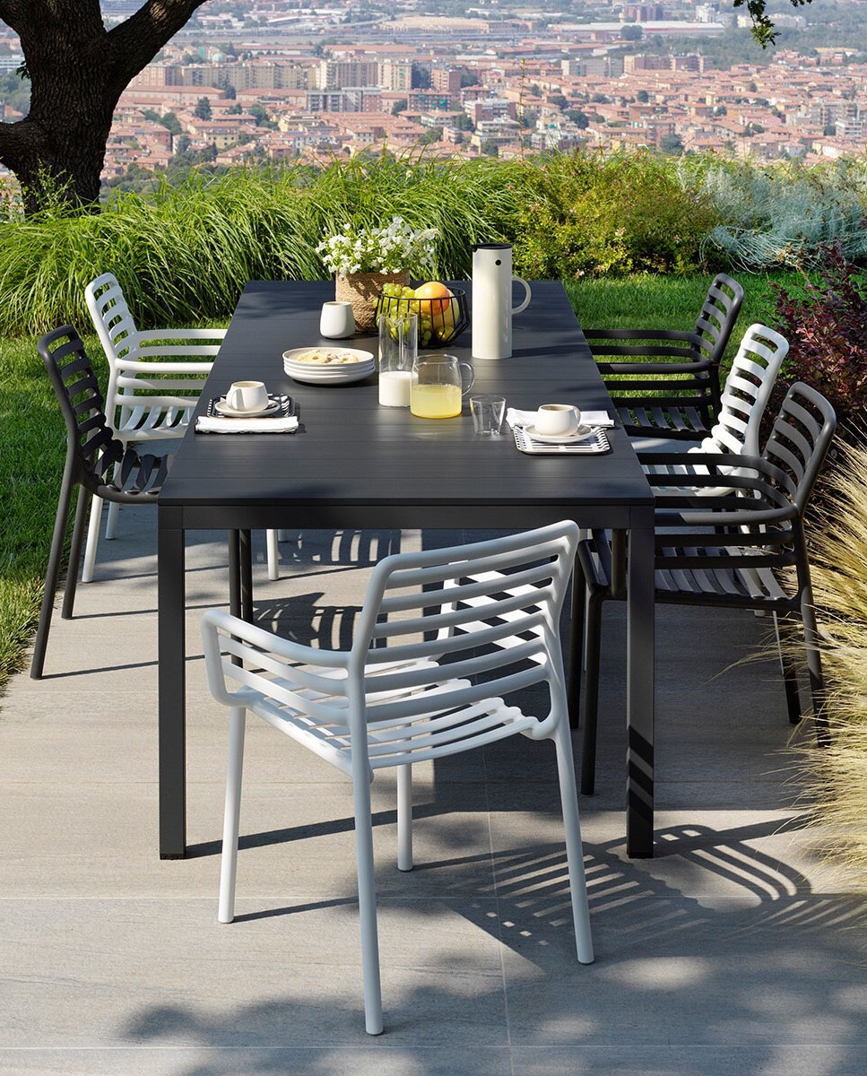 Imagem 0 de Coleção de Mesa de Jardim com Mesa Río e Cadeiras Doga em Alumínio