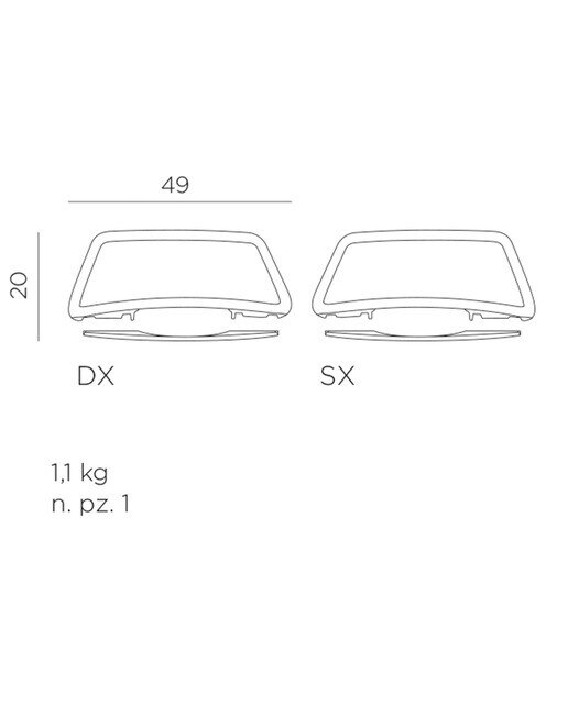Set de 2 brazos para tumbona Atlático Nardi - Topo Topo-2