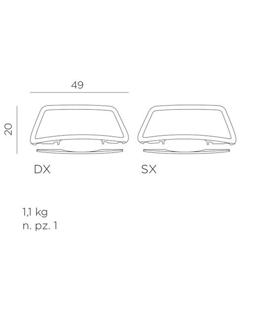 Set de 2 brazos para tumbona Atlático Nardi - Antracita Antracita-3