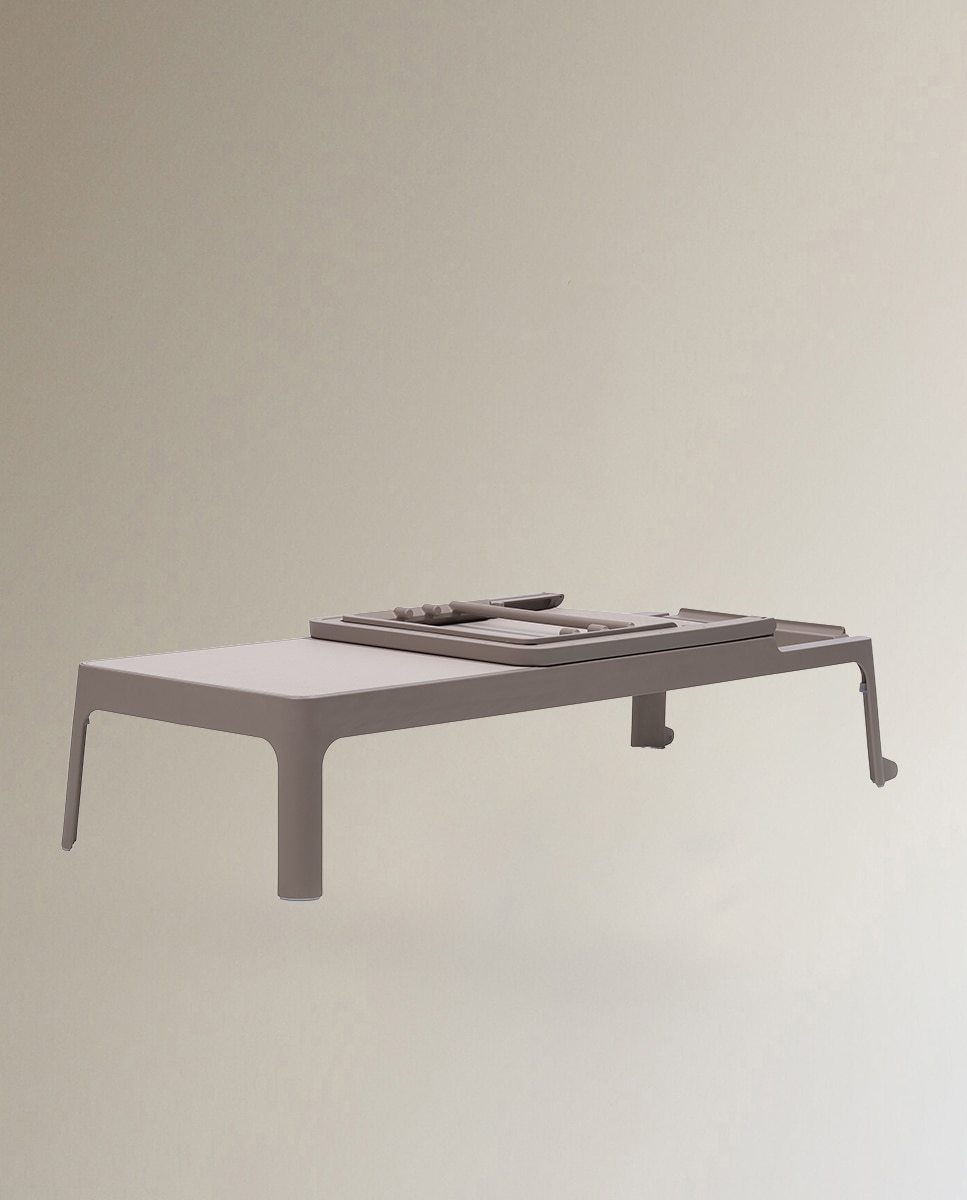 Tumbona de resina apilable Plano Nardi crema - Topo Topo-7