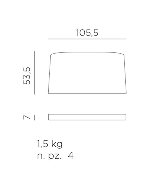 Cojín de asiento para banco Net Nardi - Rosa Rosa-3
