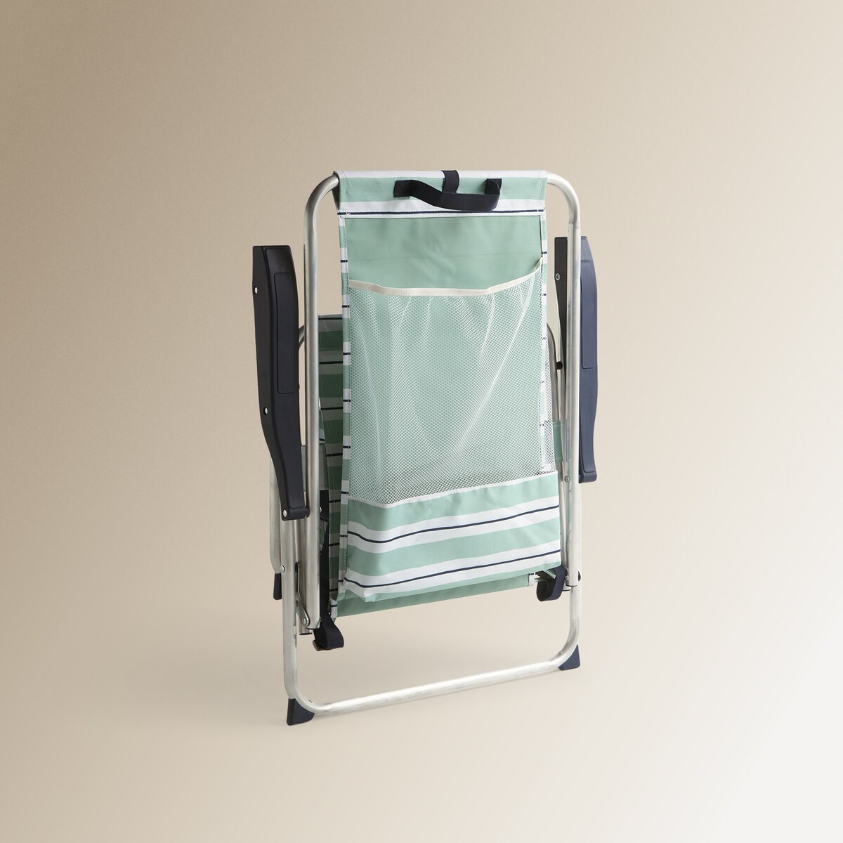 Cadeira Tipo Mochila Dobrável Sunai Campo e Praia Verde Água-5