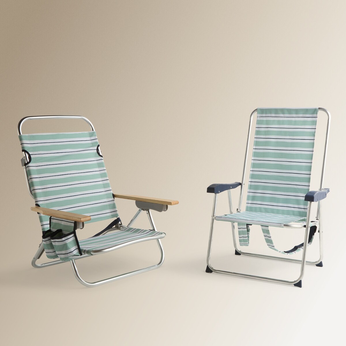 Cadeira Tipo Mochila Dobrável Sunai Campo e Praia Verde Água-7