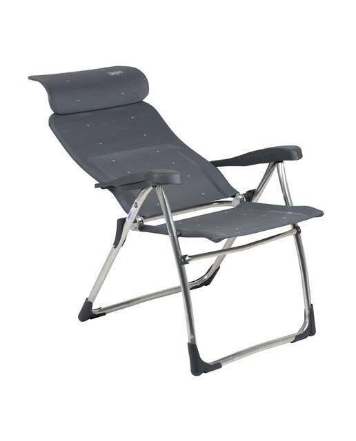Sillón de camping y playa plegable y reclinable Marino Crespo Antracita-2