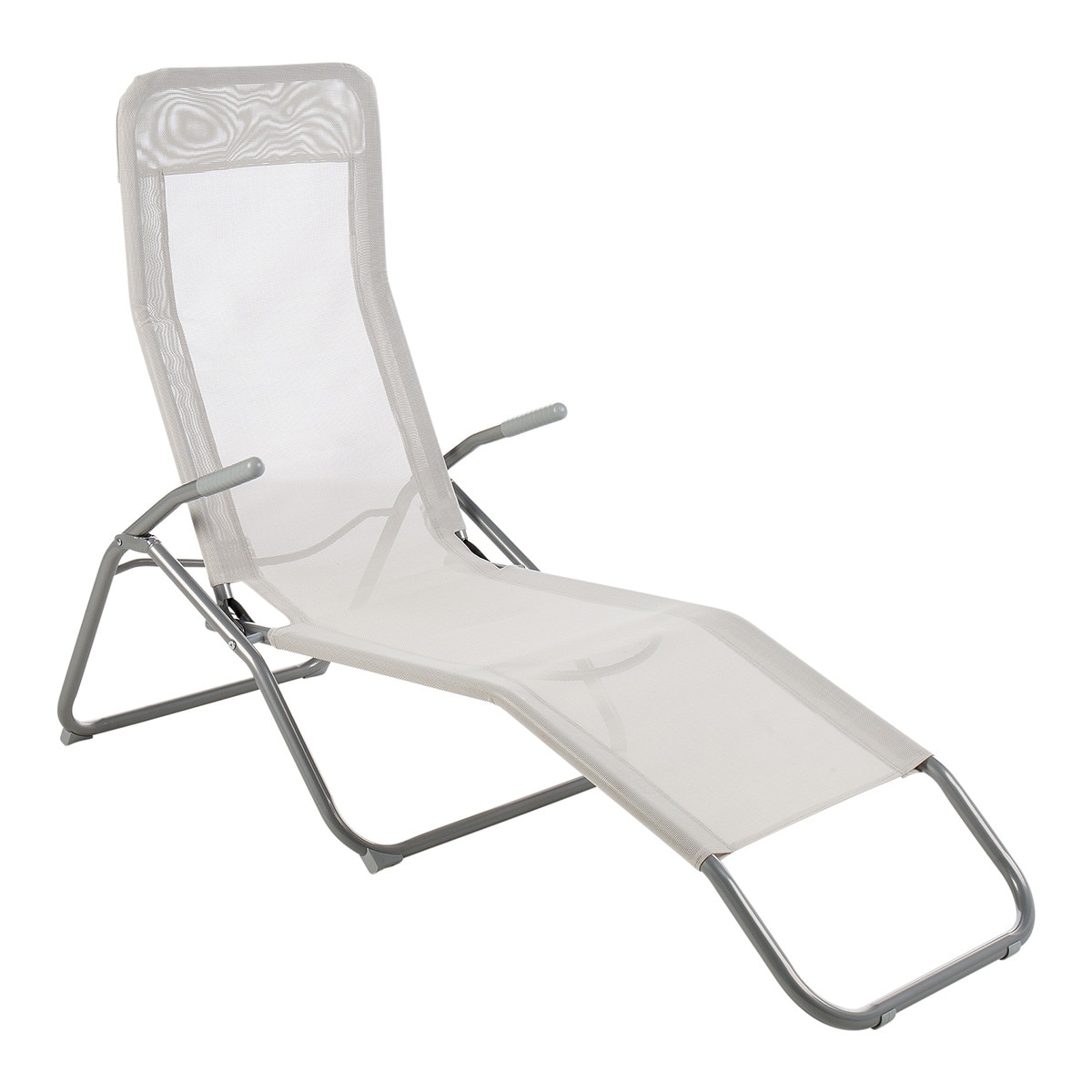 Tumbona plegable Ayllon Basics El Corte Inglés Gris perla-1