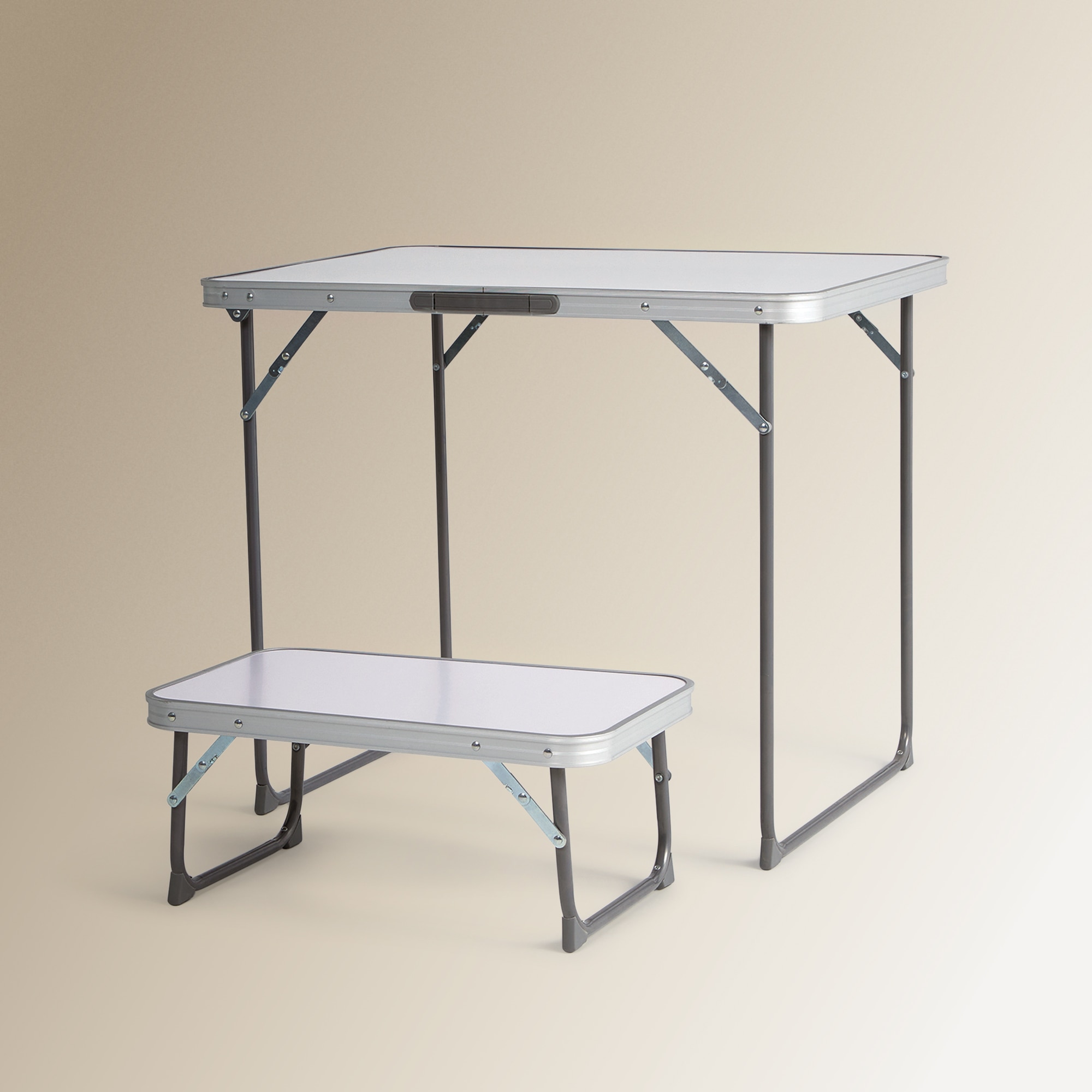 Mesa alta plegable Trip Campo y Playa El Corte Inglés Blanco-5