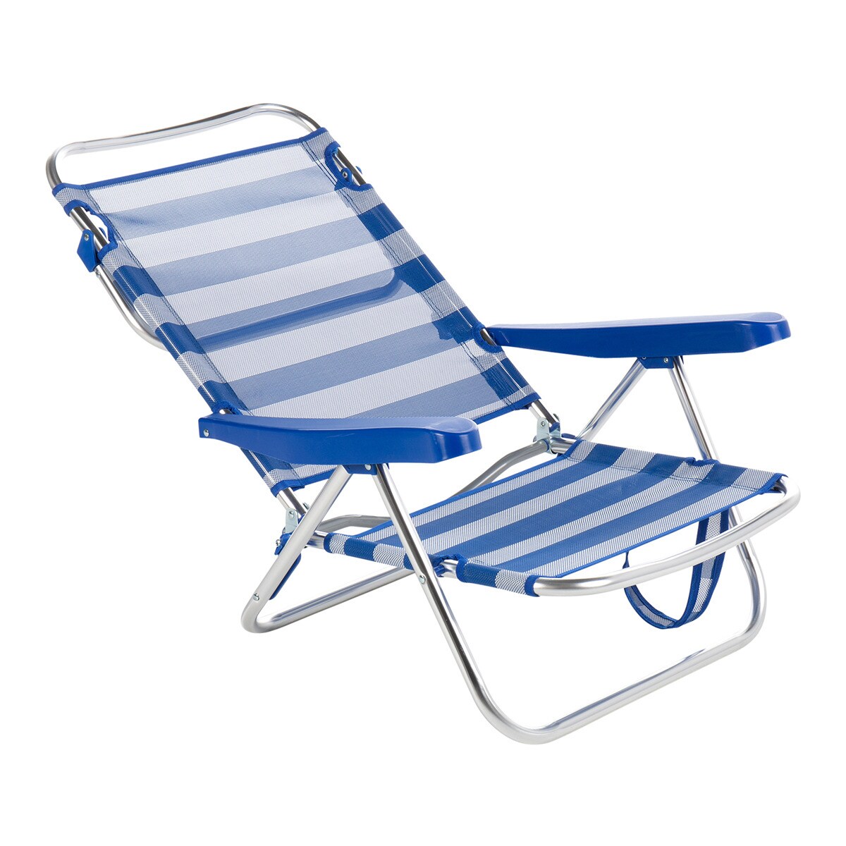 Sillón bajo de playa Cué Basics El Corte Inglés Azul / Blanco-3