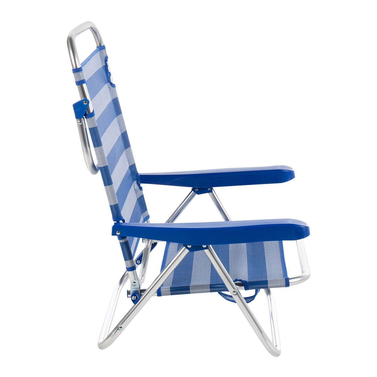 Sillón bajo de playa Cué Basics El Corte Inglés Azul / Blanco-5