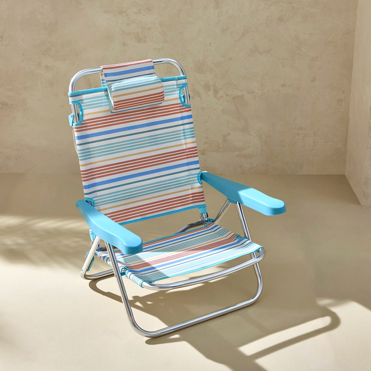 Cadeira Baixa Tipo Mochila Dobrável Coast Campo e Praia Multicolor-1