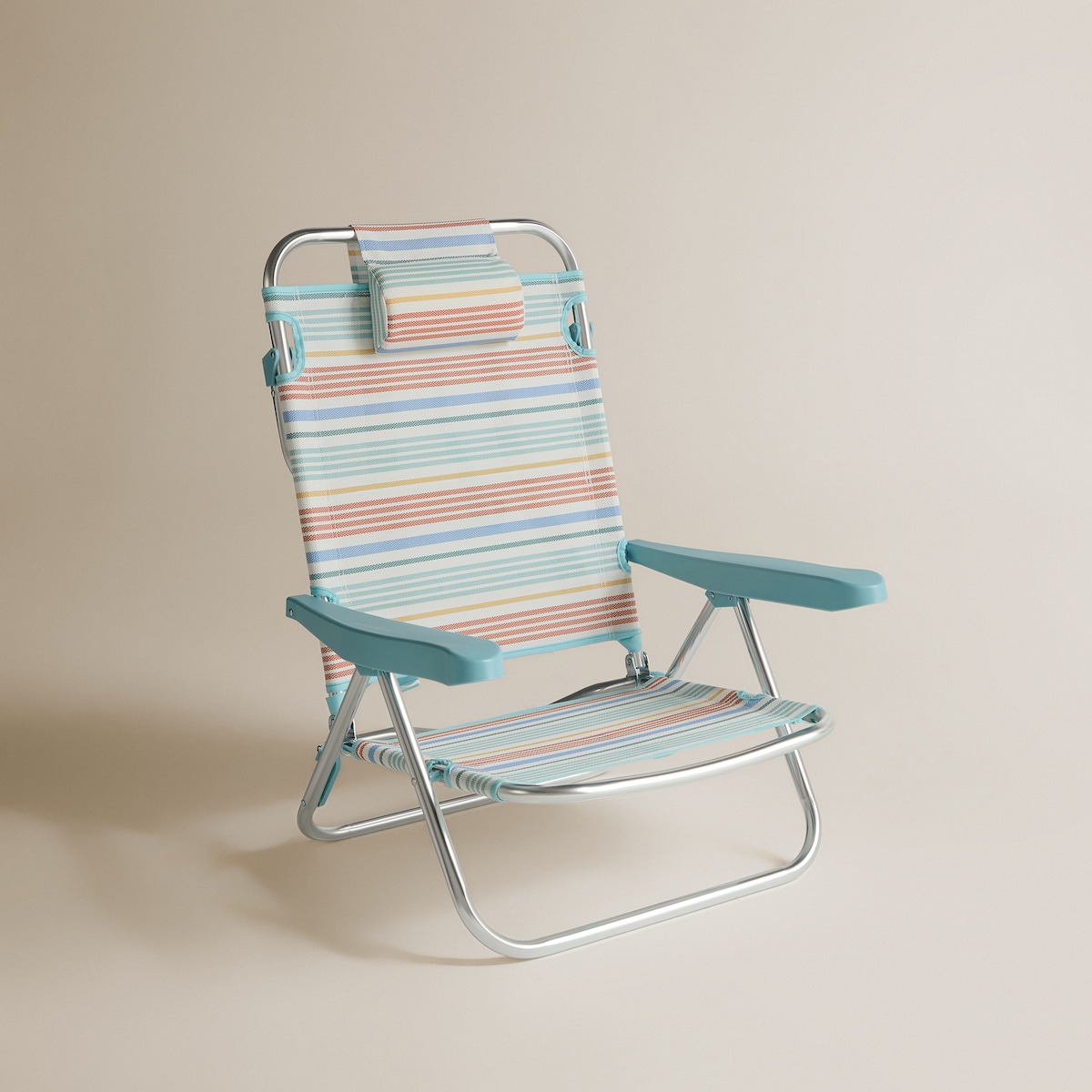 Cadeira Baixa Tipo Mochila Dobrável Coast Campo e Praia Multicolor-2