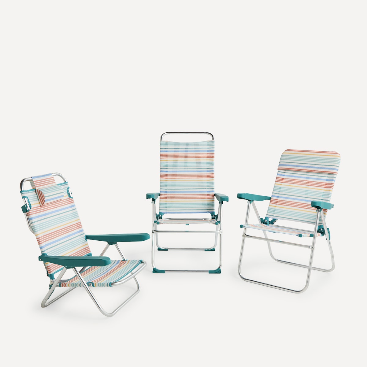 Cadeira Baixa Tipo Mochila Dobrável Coast Campo e Praia Multicolor-8