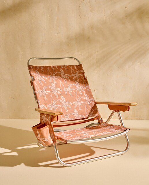 Sillón bajo plegable y reclinable Palm Campo y Playa