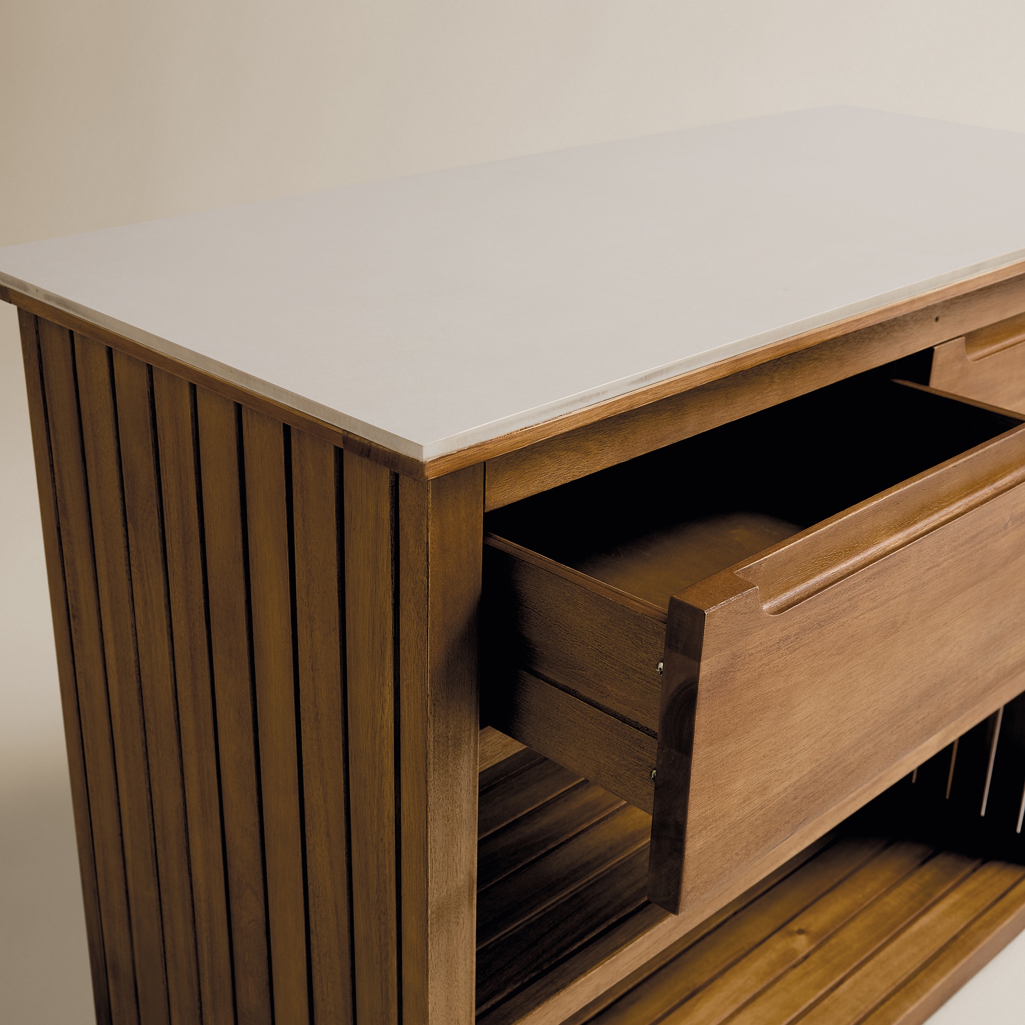 Aparador de Acácia Baiona Natural-6