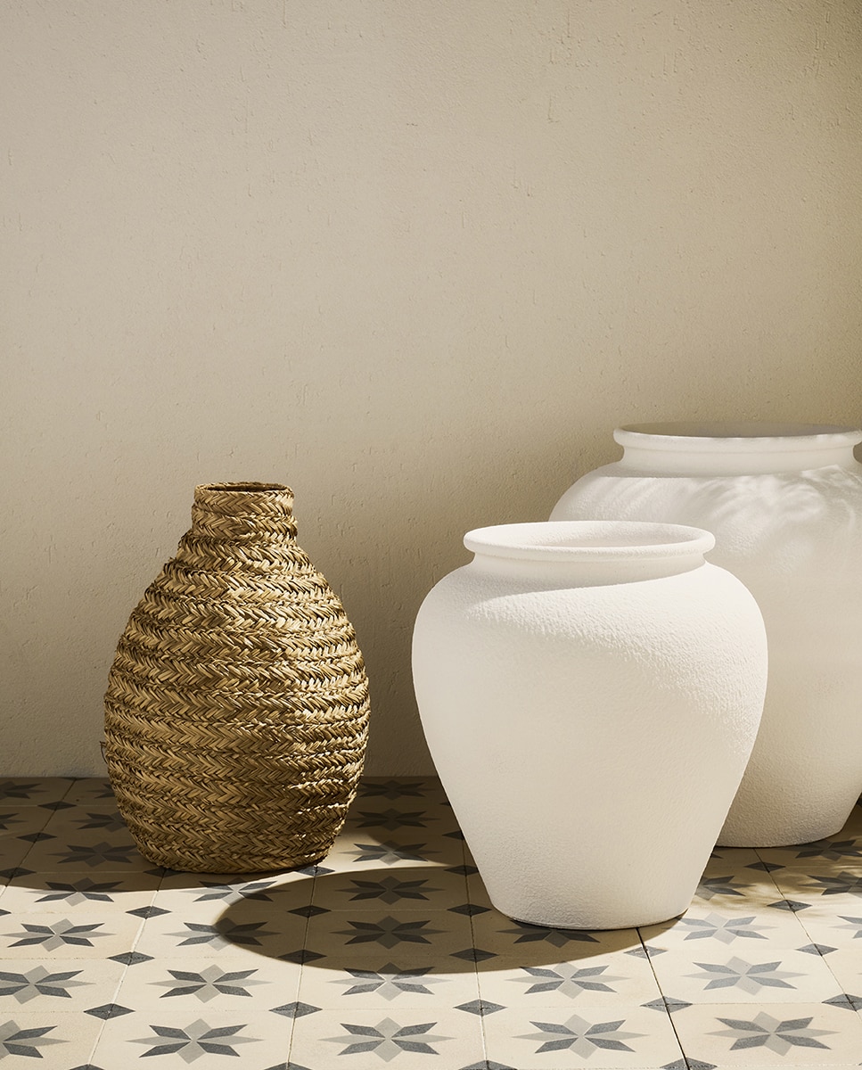 Vaso em Terracota Alejandría Creme-3