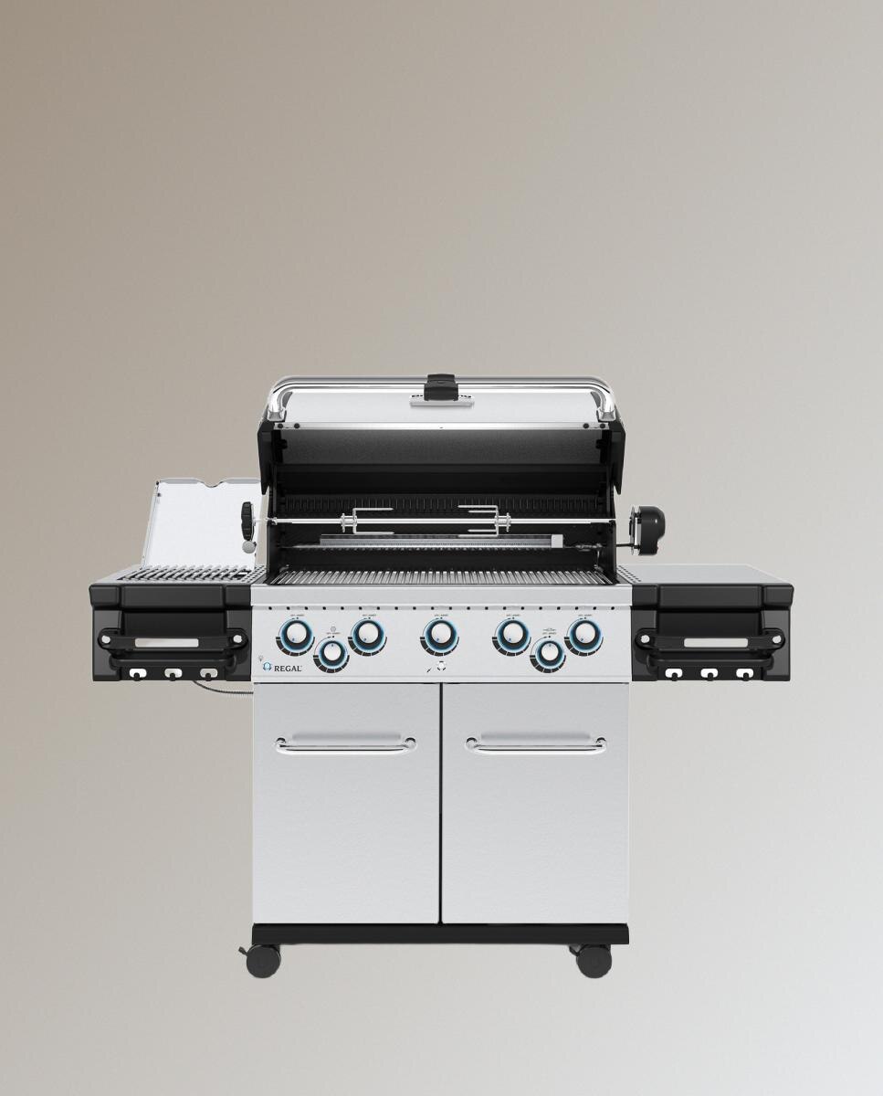 Barbecue a Gás com 5+1+1 Queimadores Regal S 590 Pro IR Aço-3