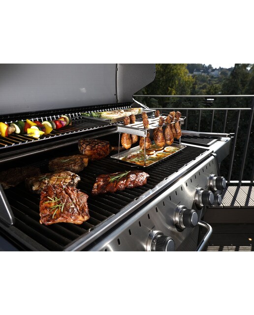 Barbecue a Gás com 5+1+1 Queimadores Baron S 590 IR Aço-15