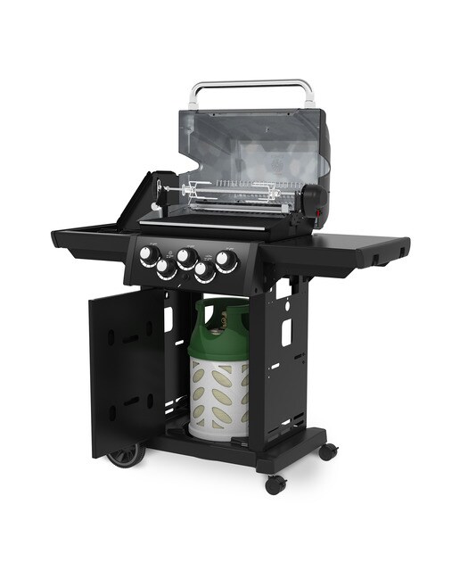 Barbecue a Gás com 3+1+1 Queimadores Royal 390 Shadow Preto-3