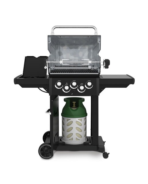 Barbecue a Gás com 3+1+1 Queimadores Royal 390 Shadow Preto-4