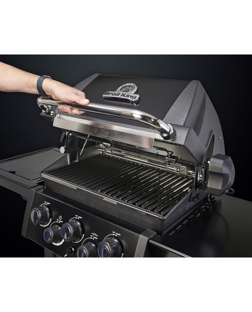 Barbecue a Gás com 3+1+1 Queimadores Royal 390 Shadow Preto-6