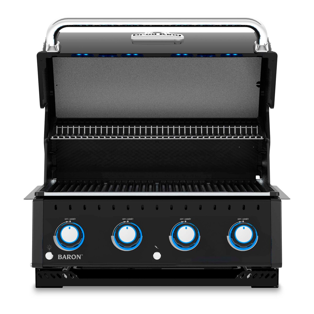 Barbecue a Gás Encastrável com 4 Queimadores Baron 420 Preto-3