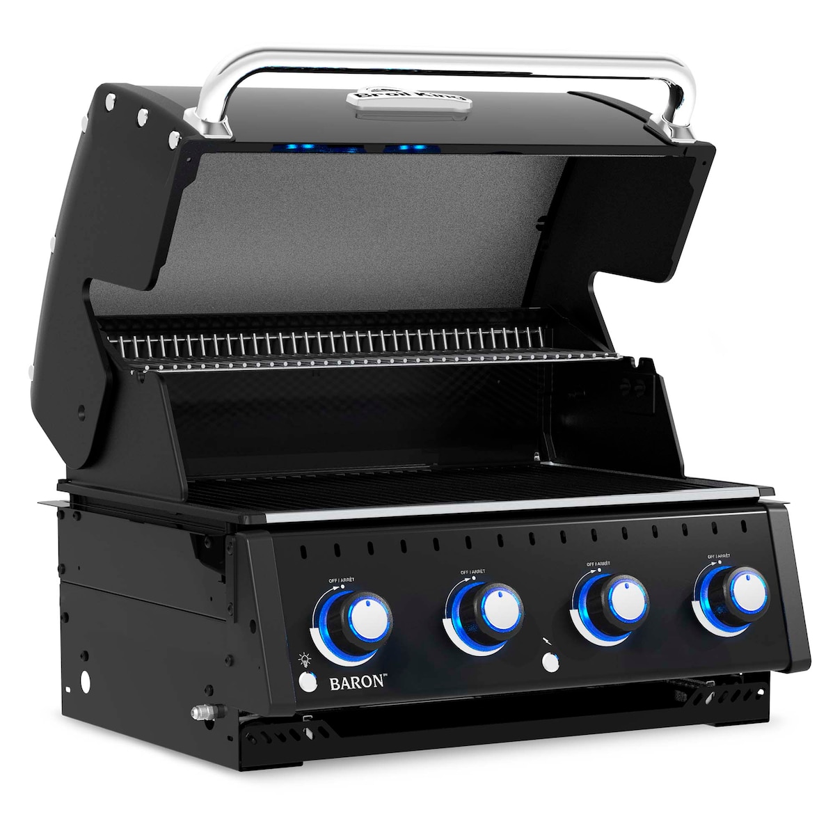 Barbecue a Gás Encastrável com 4 Queimadores Baron 420 Preto-5