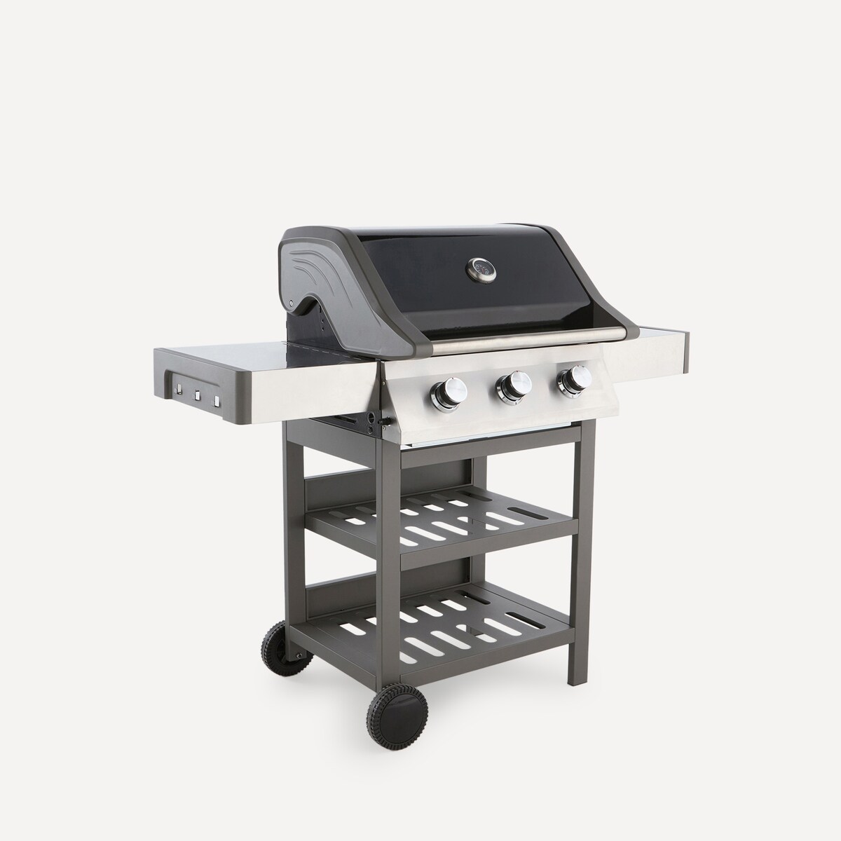 Barbecue de Gás com 3 Queimadores Dallas Cinzento-2