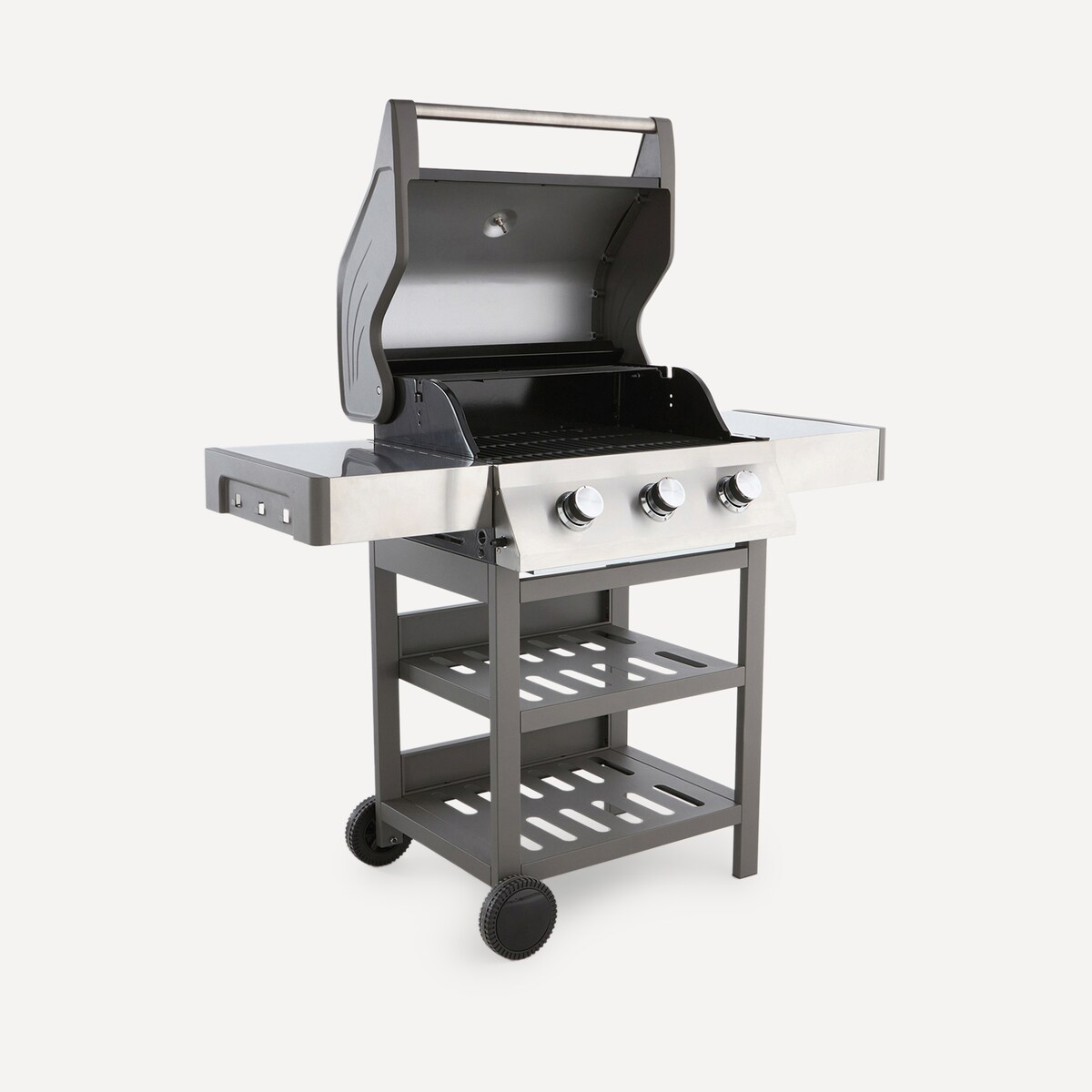 Barbecue de Gás com 3 Queimadores Dallas Cinzento-3