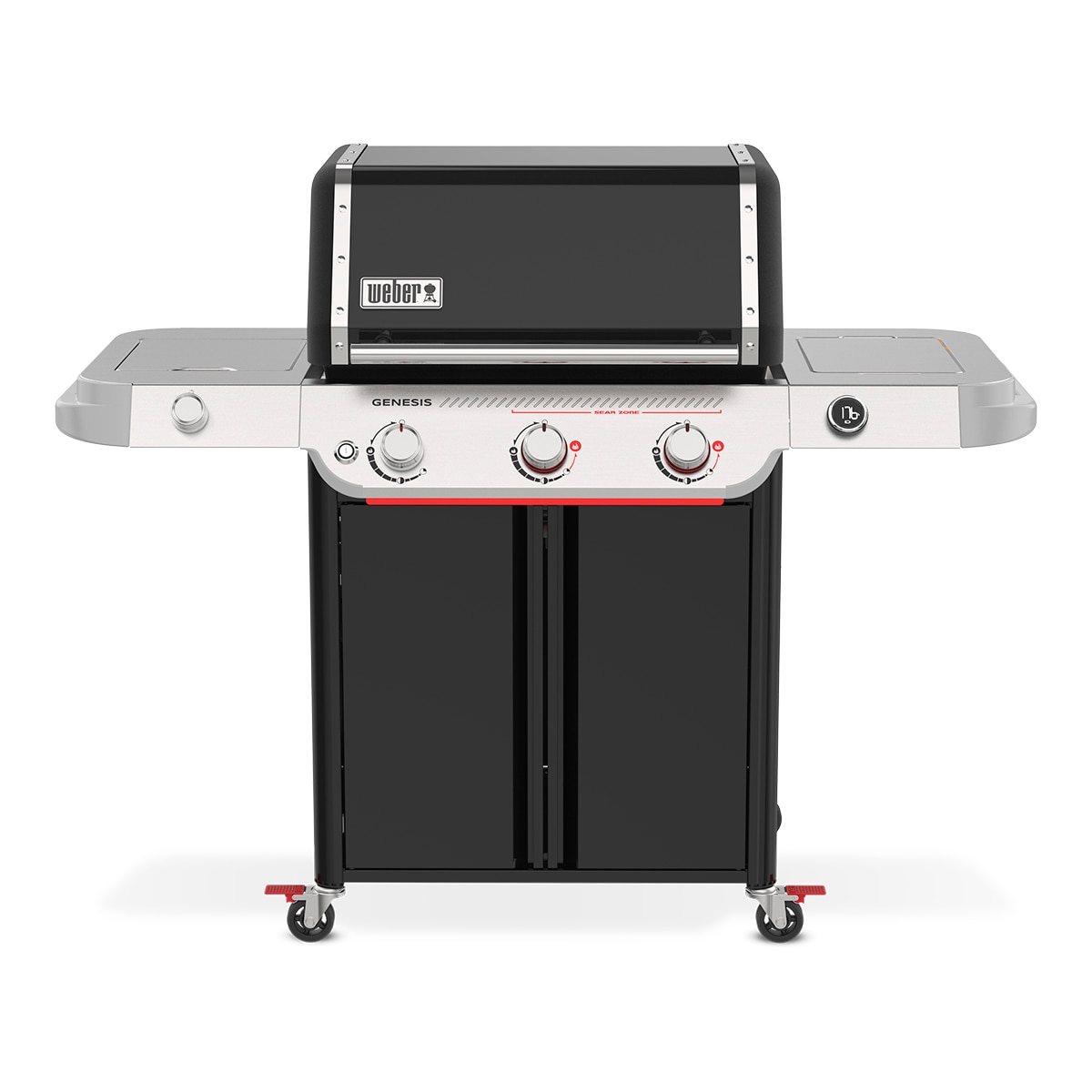 Barbecue de Gás com 3 + 1 Queimadores Genesis E-335W Preto-2