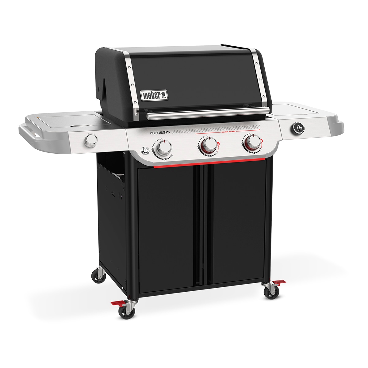 Barbecue de Gás com 3 + 1 Queimadores Genesis E-335W Preto-3