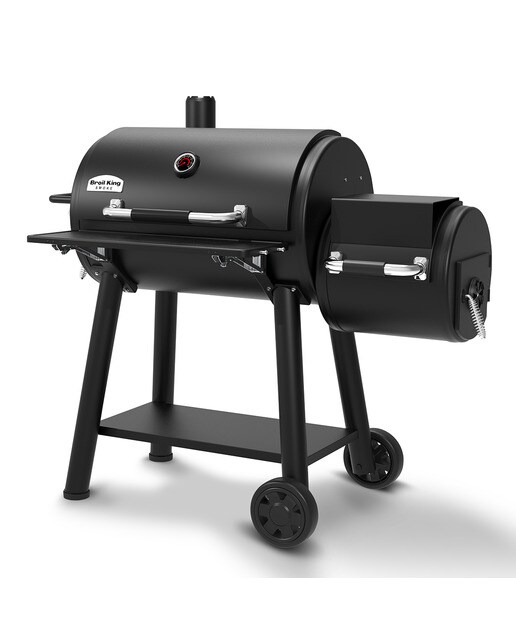 Barbecue para Defumar a Carvão Regal Offset 500 Antracite-5