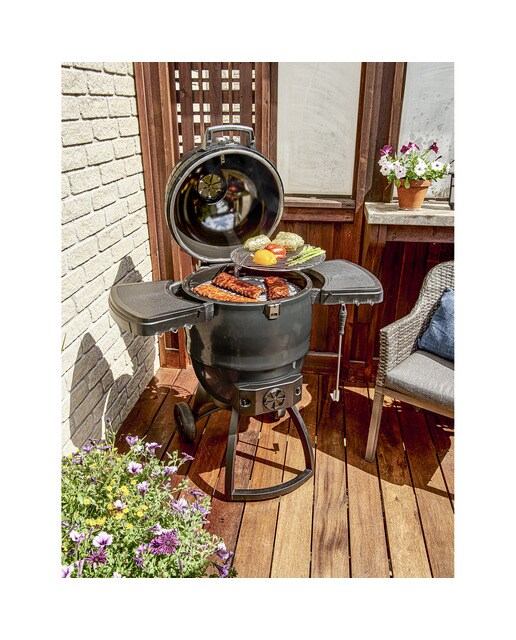 Barbecue a Carvão Kamado KEG 5000 Preto-10
