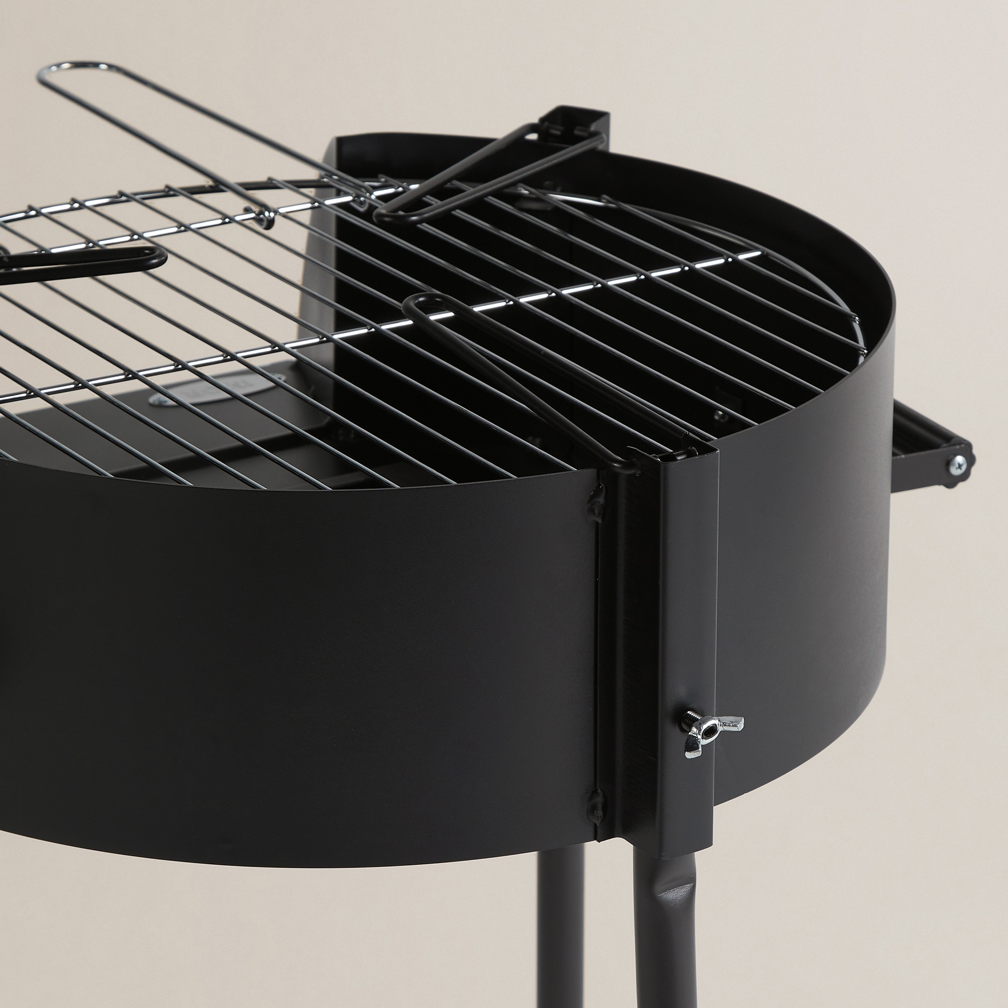 Barbacoa de carbón y paellera Valencia Imor Negro-5