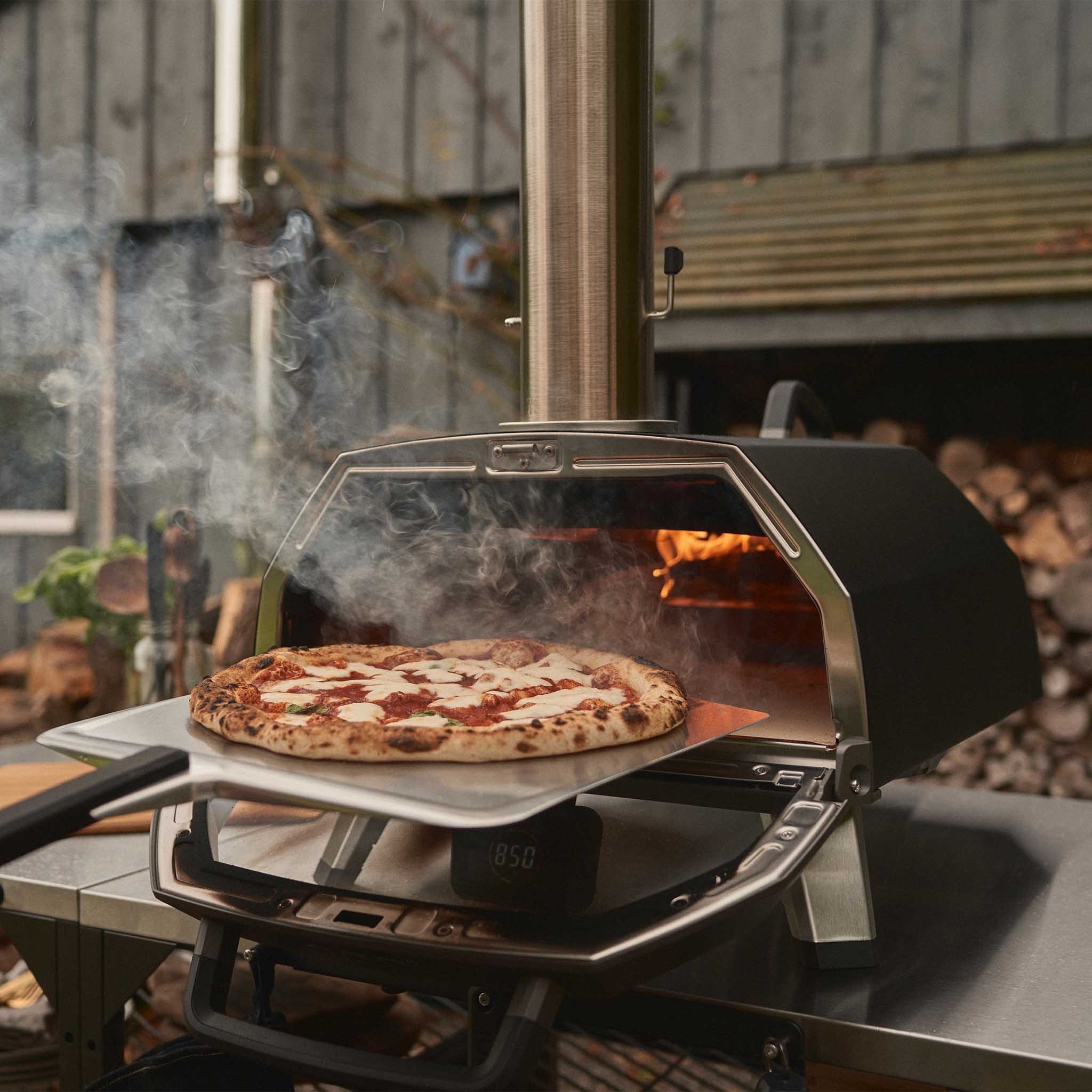 Forno de Lenha Portátil para Pizzas Karu 2 Pro Preto-3