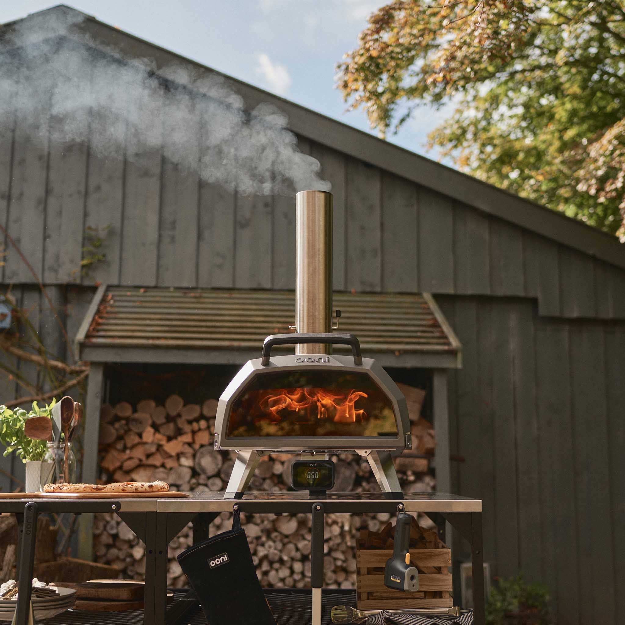 Forno de Lenha Portátil para Pizzas Karu 2 Pro Preto-6