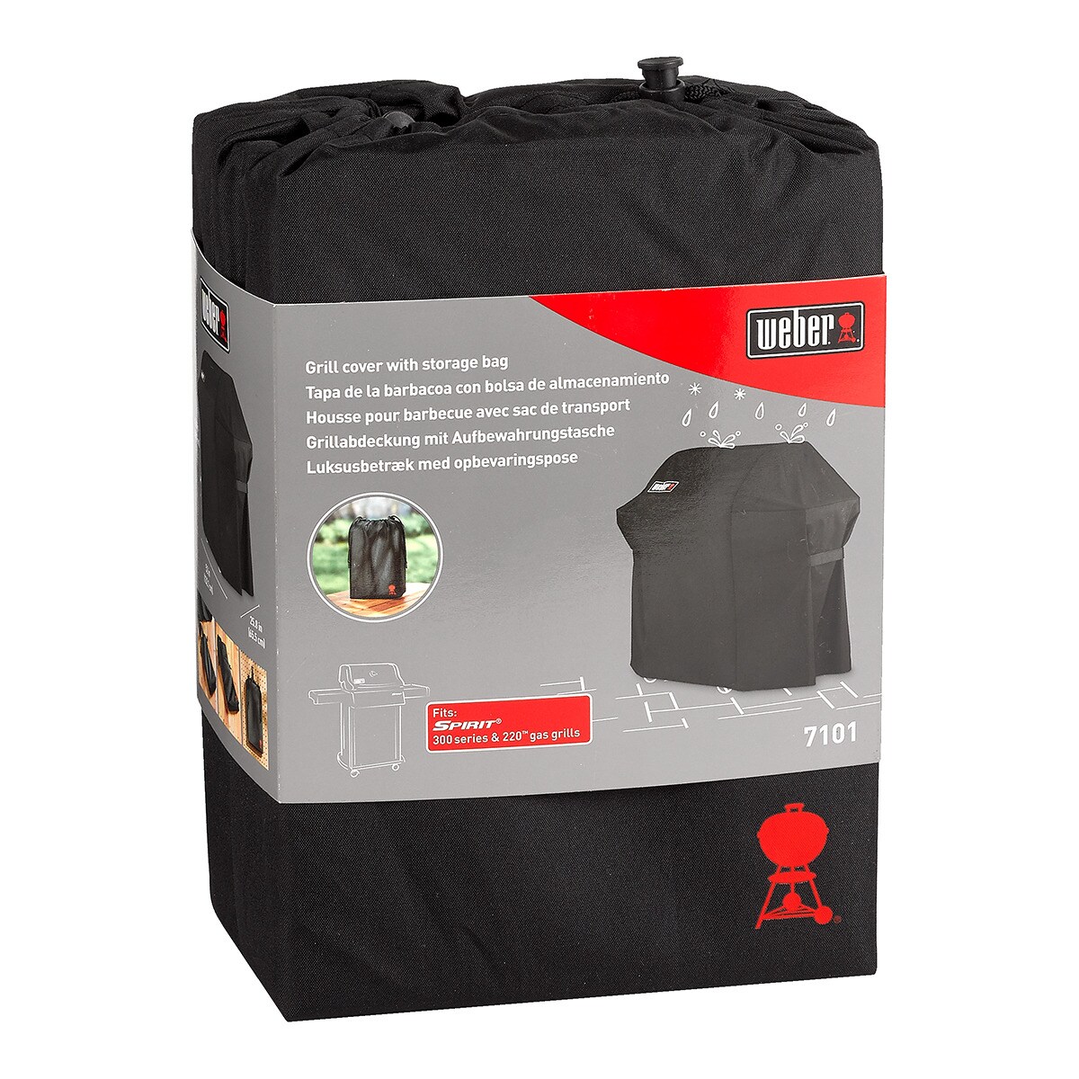 Capa Premium Spirit de 3 queimadores Weber Preto-2