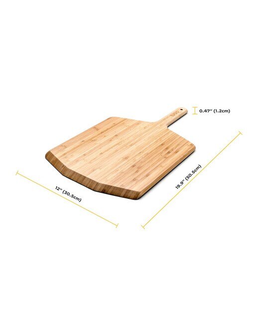 Tábua com Cabo Para Piza de Bambu 12 3