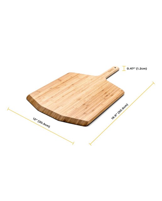 Tábua com Cabo Para Piza de Bambu 12 3