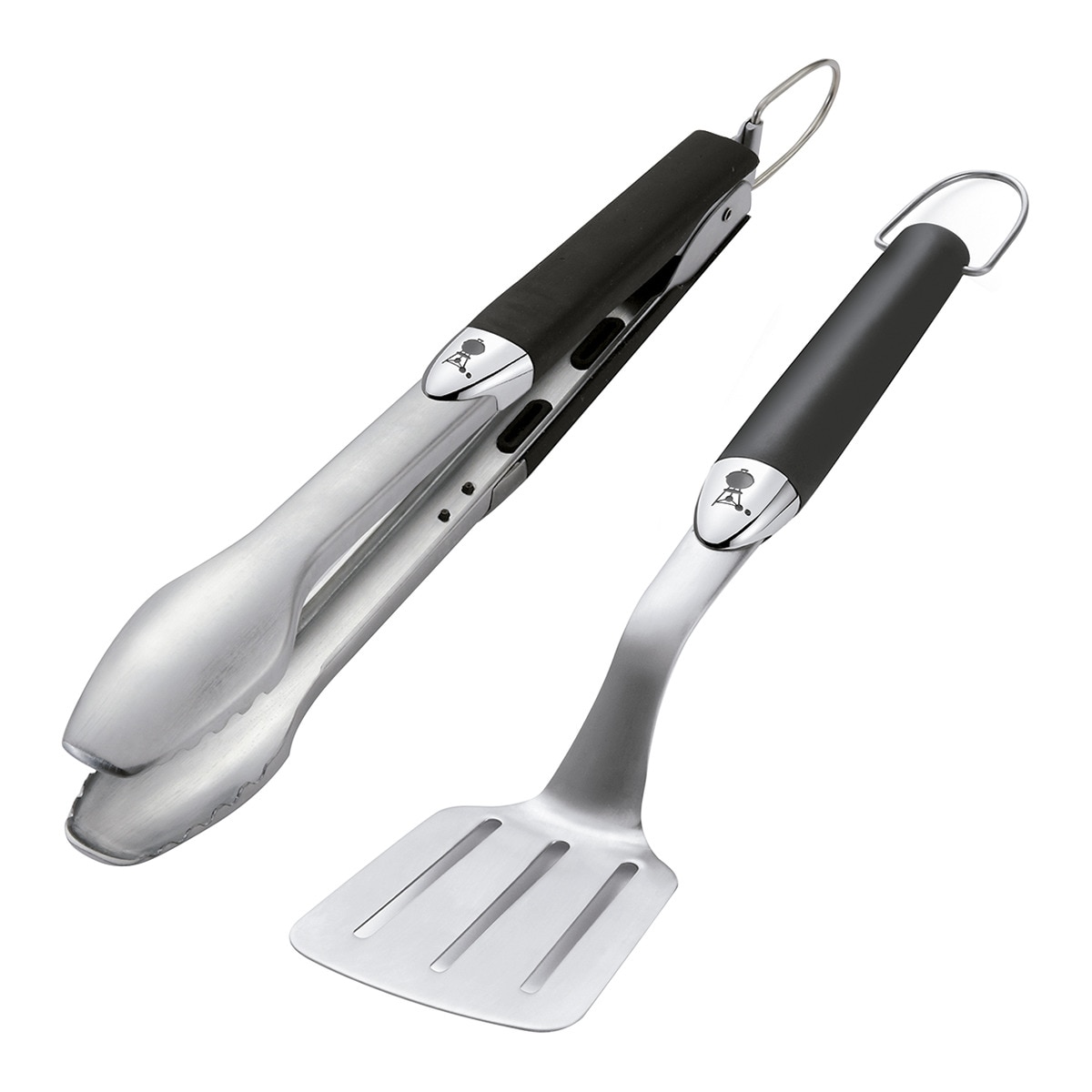 Conjunto de 2 acessórios para churrasqueira Weber Aço-1