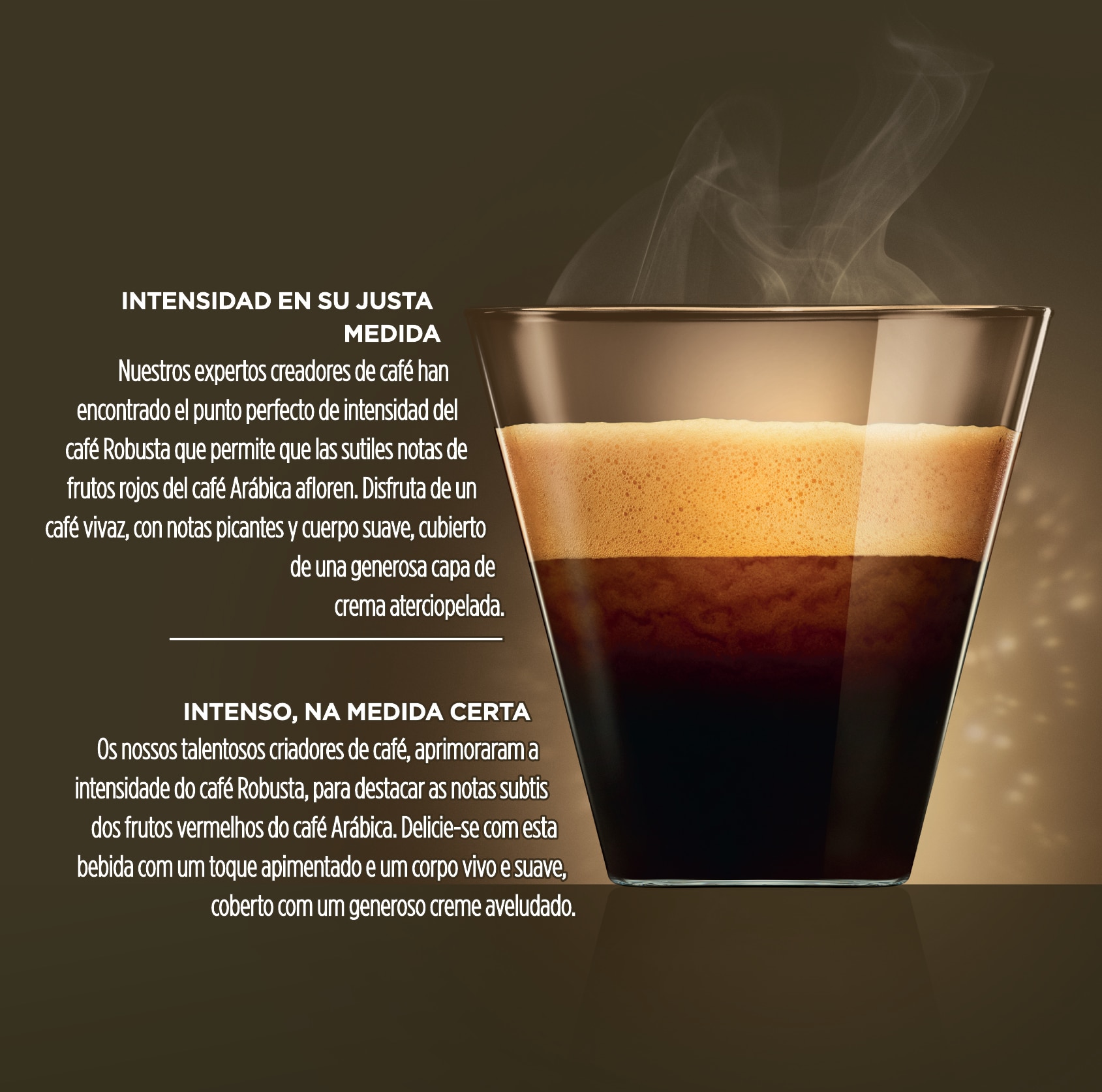 Estuche 16 cápsulas NESCAFE DOLCE GUSTO café Espresso Intenso Premium arábica y robusta de Colombia y Vietnam intensidad 7 3