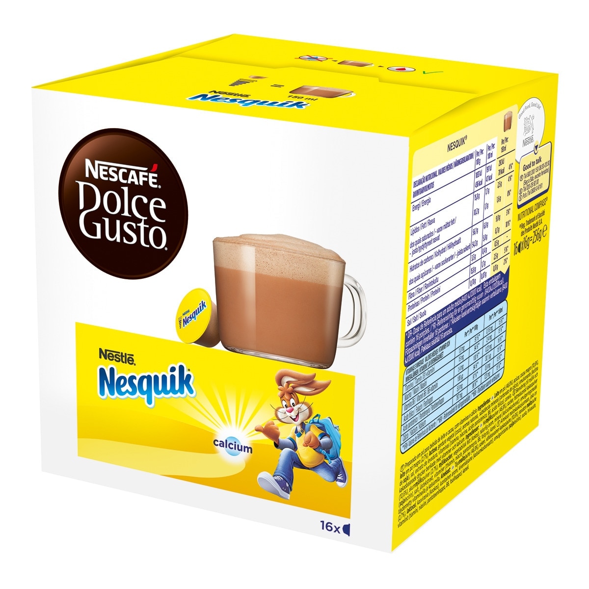 Imagen 0 de Estuche 16 unidades NESCAFE DOLCE GUSTO Nesquik cacao en cápsulas