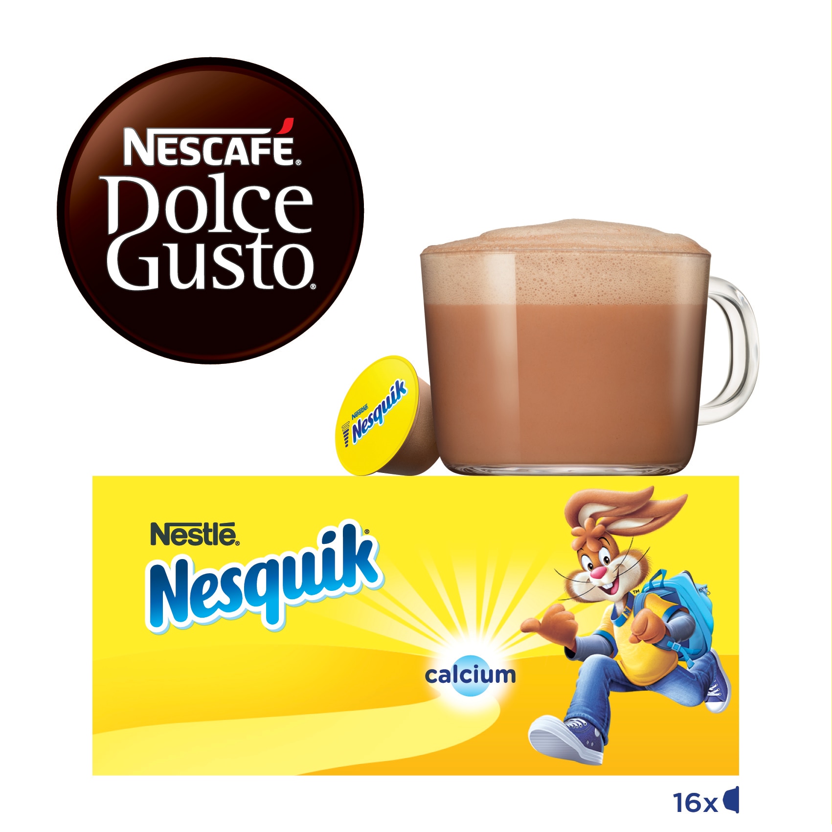 Estuche 16 unidades NESCAFE DOLCE GUSTO Nesquik cacao en cápsulas 2