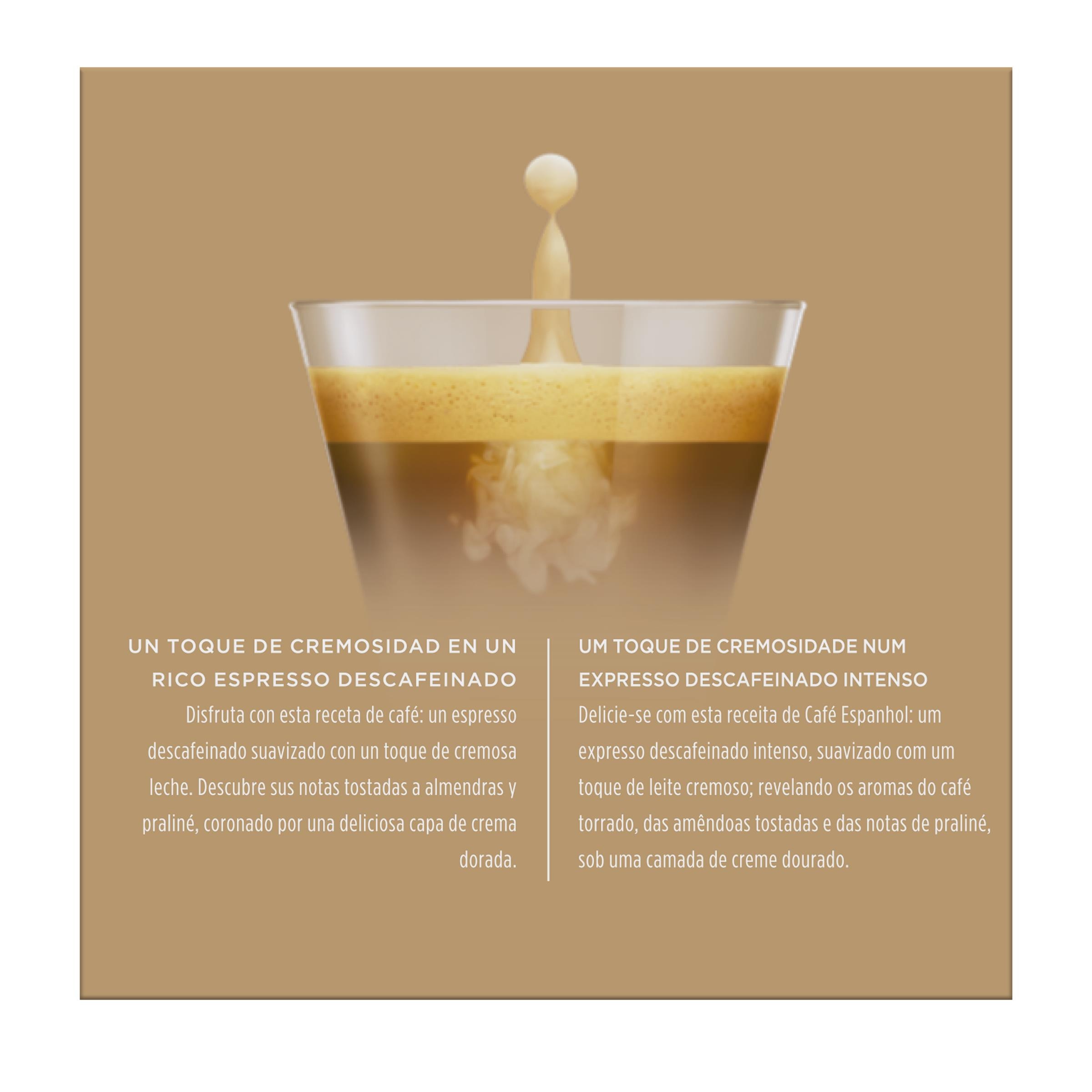 Estuche 16 cápsulas NESCAFE DOLCE GUSTO café Cortado Espresso Macchiato Decaffeinato Selección robusta 5