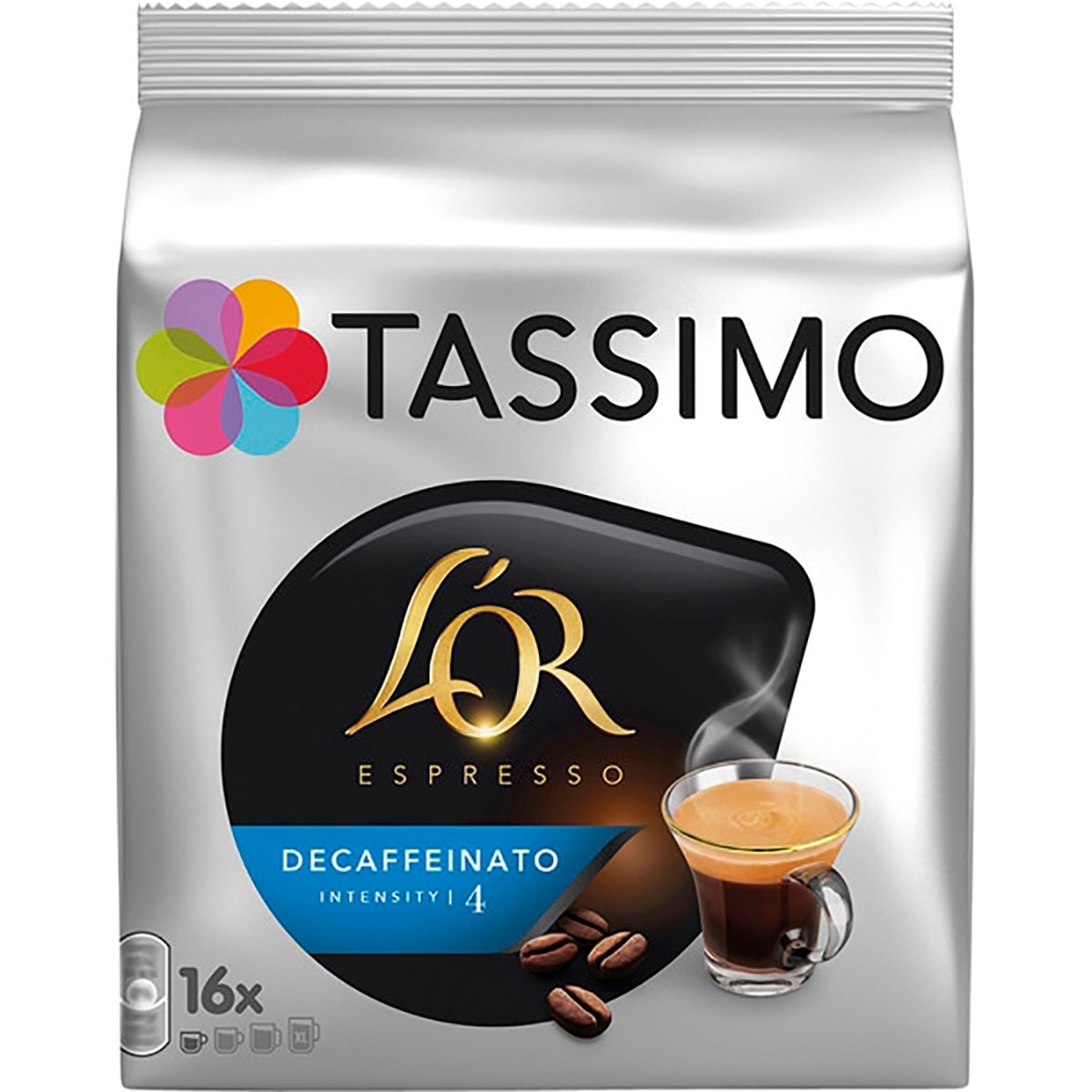 Imagen 0 de Bolsa de 16 cápsulas TASSIMO L'Or Espresso café decafeinatto intensidad 4