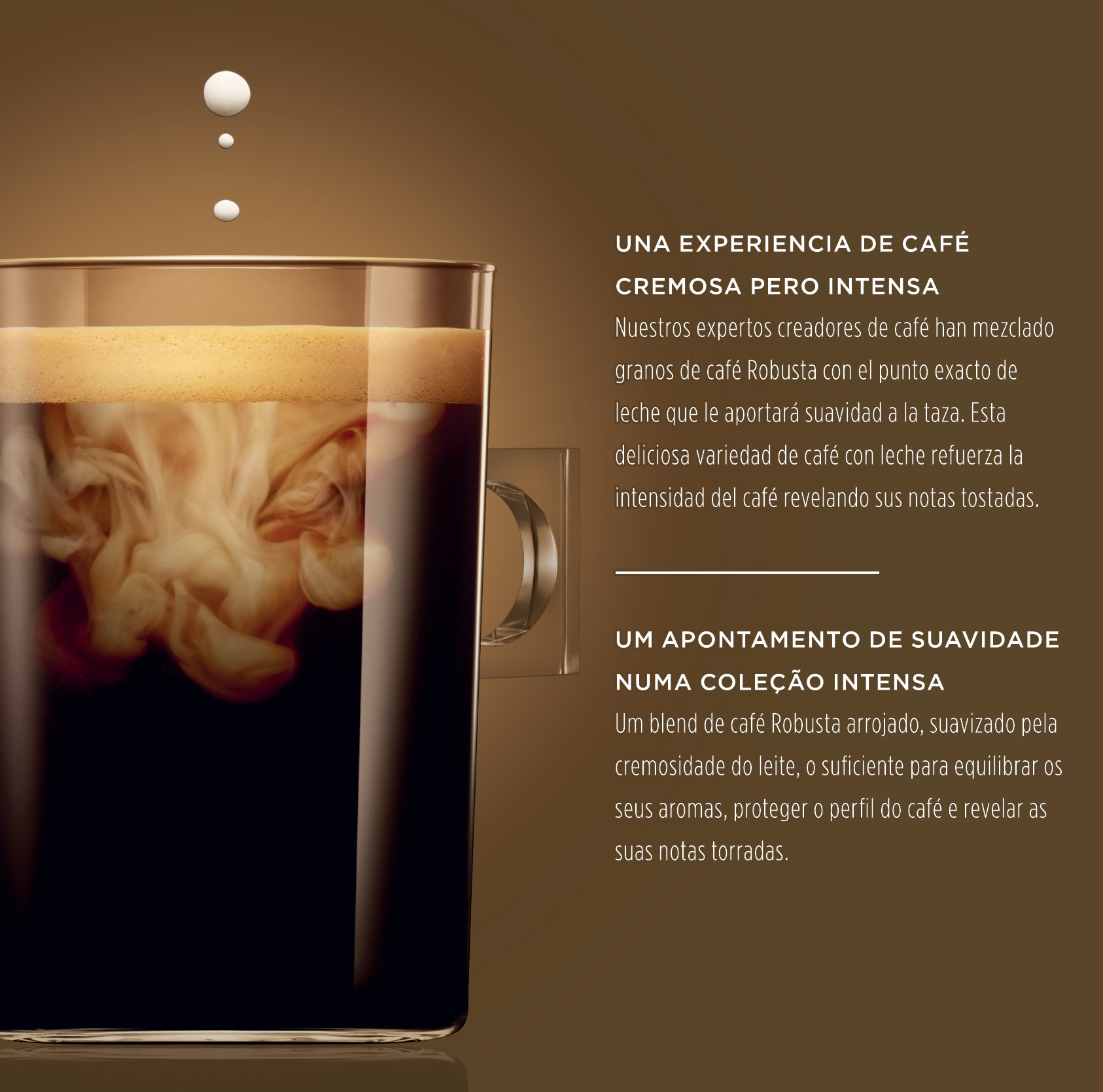 Estuche 16 cápsulas NESCAFE DOLCE GUSTO café con leche intenso selección Robusta 3