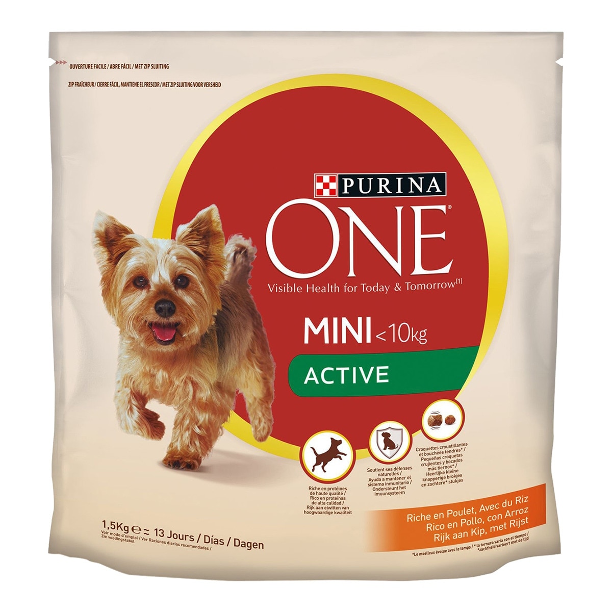 Purina One - Pienso para perros adultos mini Purina One My dog is Active pollo.