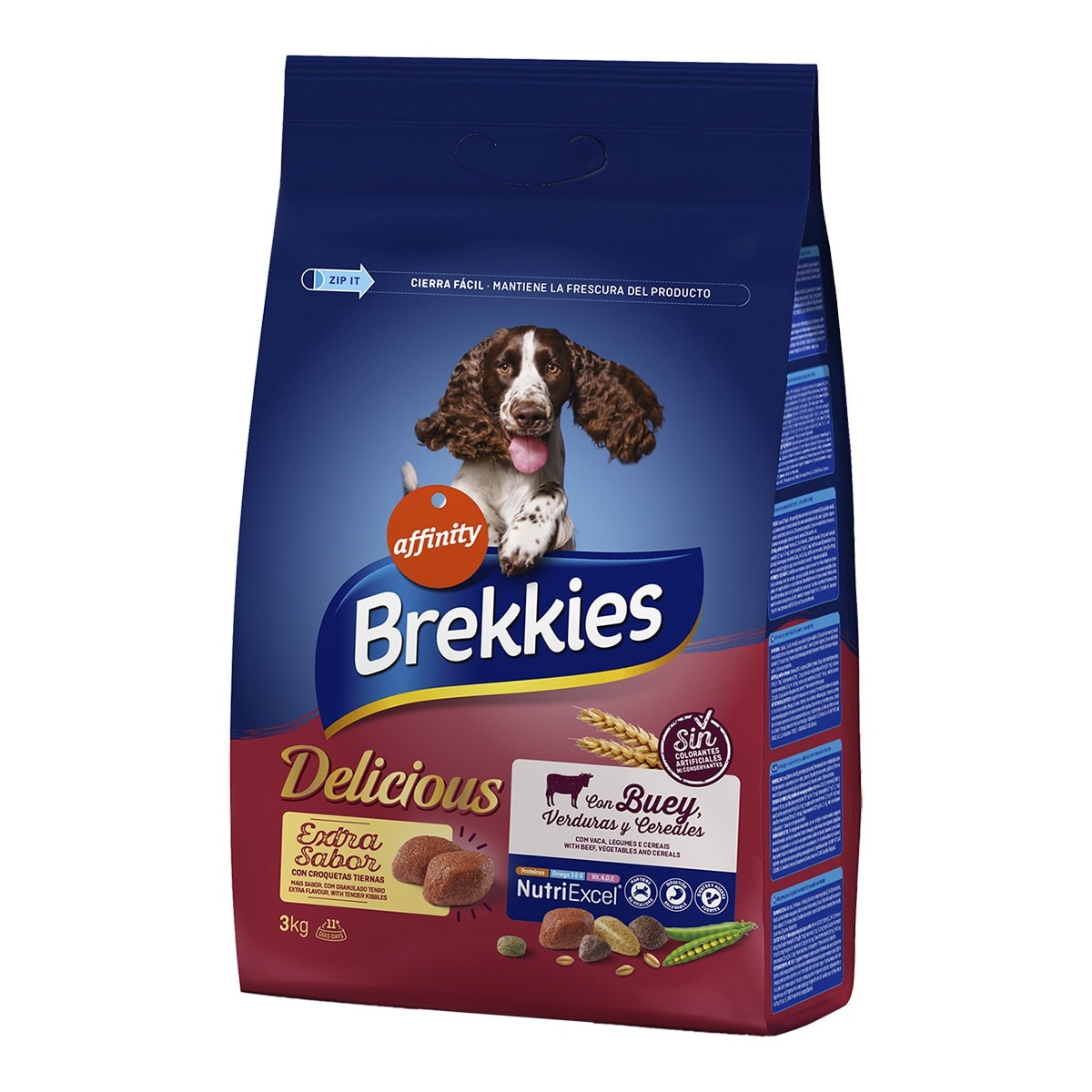 Brekkies - Pienso para perros adultos Brekkies Delicious buey.