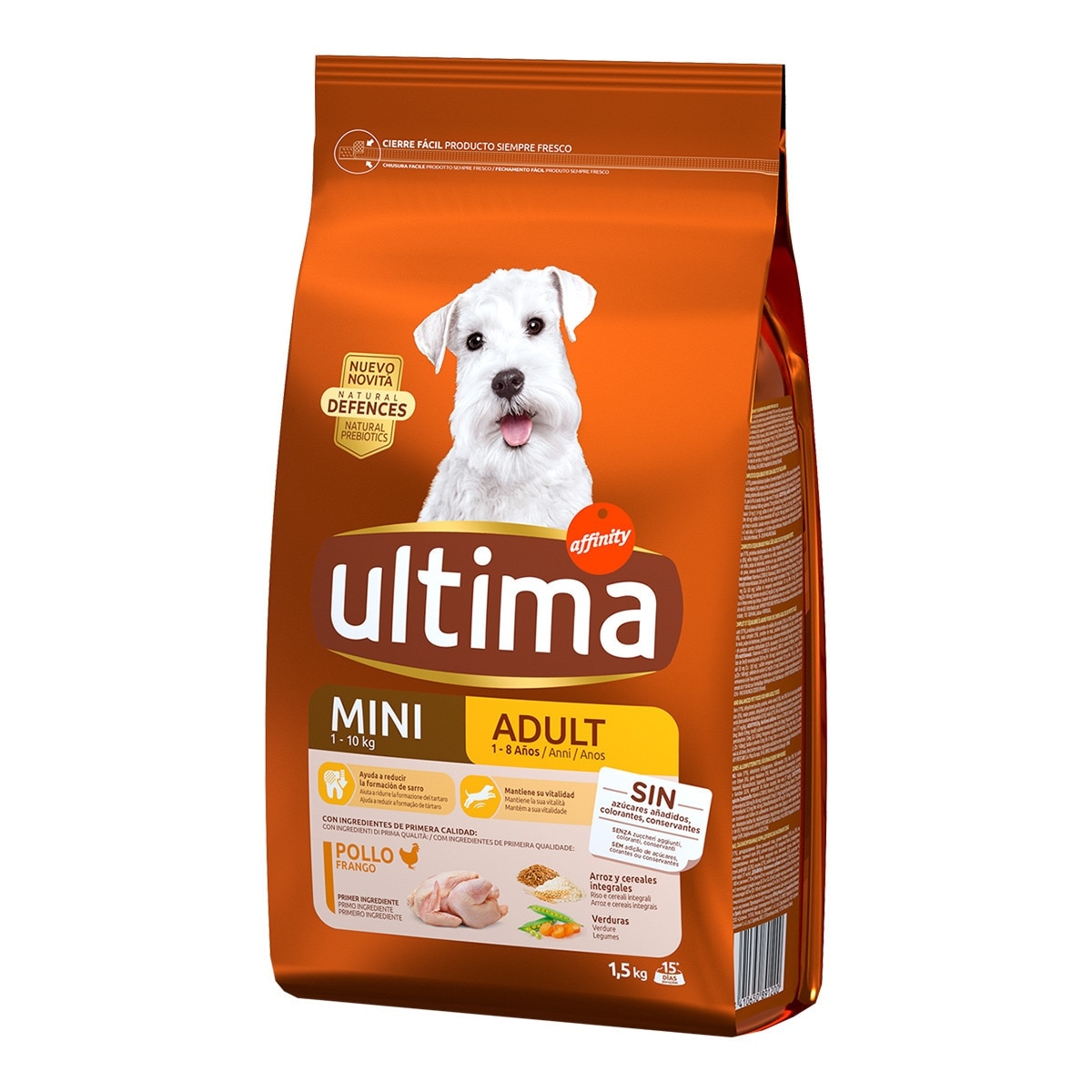 Ultima - Pienso para perros adultos minis Ultima pollo.