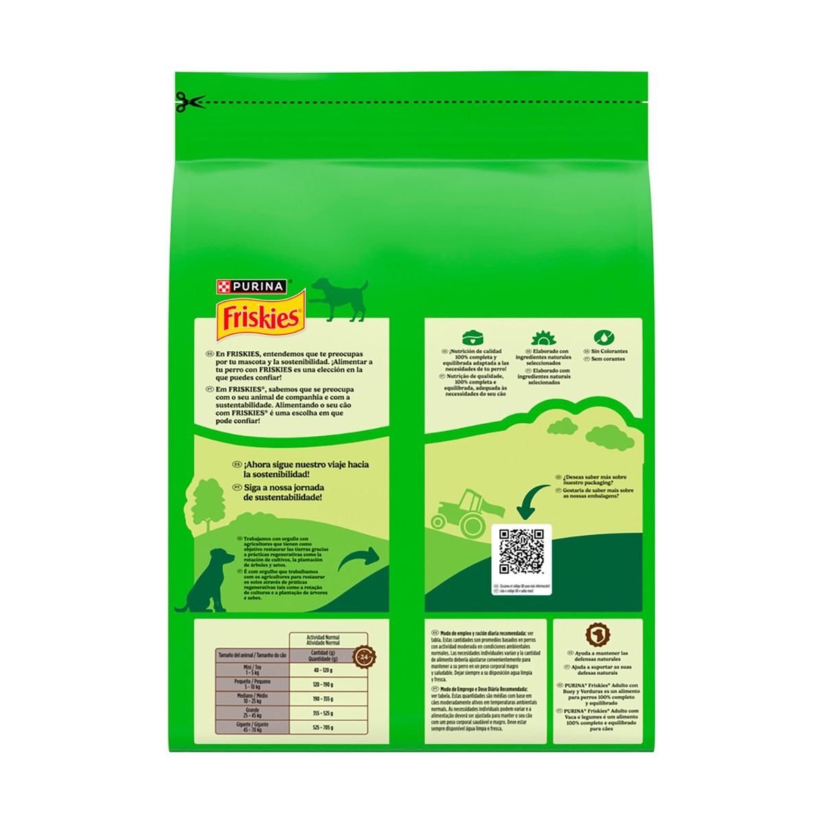 Imagen 2 de Pienso para perros adultos Friskies buey, cereales y verduras